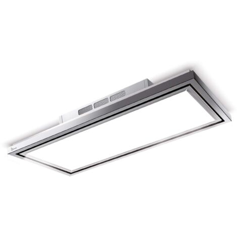 CAMPANA FLEXIA FREE cm. 120 - Acero inoxidable blanco - 900 m3/h