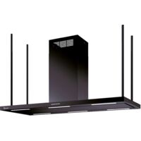 CAMPANA ELEA CENTRALE cm.176x60 chimenea central - Negra - 900 m3/h