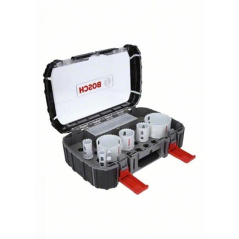 Bosch – Scie cloche 9 pièces pour bois dur et métal – Diamètre de perçage max 68mm – Emmanchement 1/2'' – 2608594190