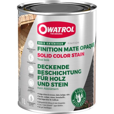 Lasure opaque décorative Owatrol SOLID COLOR STAIN MAT Rouge suédois (ow33) 2.5 litres (1/4)