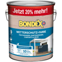 Bondex – Peinture extérieure multi-supports anthracite (RAL7016) 3L – Finition satinée résistante aux intempéries – Pour surfaces bois et métal