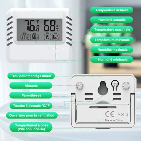 Termometro Per Misurare Umidità Barometro Termometro E Igrometro Igrometro Termometro Analogico Mavori 2in1 - Per Interni | Misura Umidità E Temperatura Analogico Ambiente Termometro Ambiente Da Parete - Foto 9