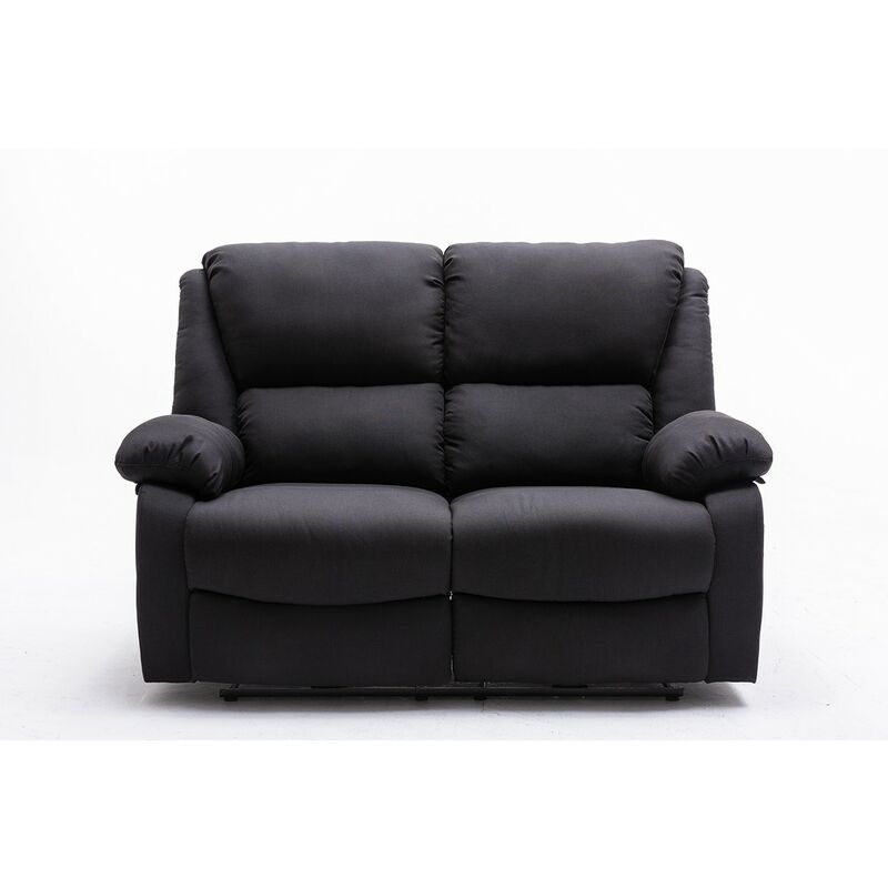 Dupi Relax Electrico reclinable boston tela negro calor lumbar masaje vibración mando distancia usb 3.0 microfi sofa dos plazas 2.