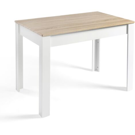 Mesa Comedor Aitana 110x70cm  Taupe-Blanco