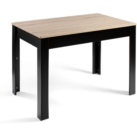 Mesa Comedor Aitana 140x80cm  Taupe-Negro