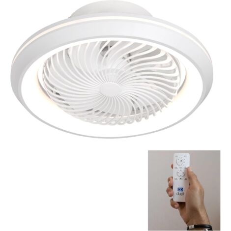 Ventilador Plafón de Techo con Luz Led GIRATORIO Blanco (1/5)