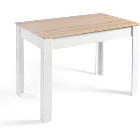 Mesa Comedor Aitana 140x80cm  Taupe-Blanco