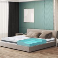 Matelas 115 x 220 à fermeté moyenne Hauteur 16 cm Propriétés orthopédiques et automodelantes Tissu hypoallergénique et respirant Fabriqué en Italie