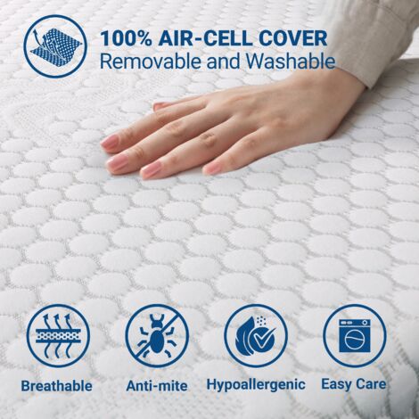 Bedstory Topper Singolo 80x190 cm, Materasso Singolo con Infuso di Gel