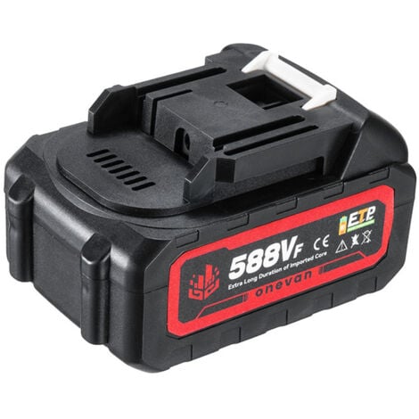 Pack de 2 baterías de 18V Li-Ion 588vf para herramienta inalámbrica