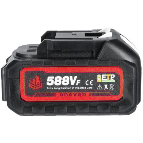 Pack de 2 baterías de 18V Li-Ion 588vf para herramienta inalámbrica