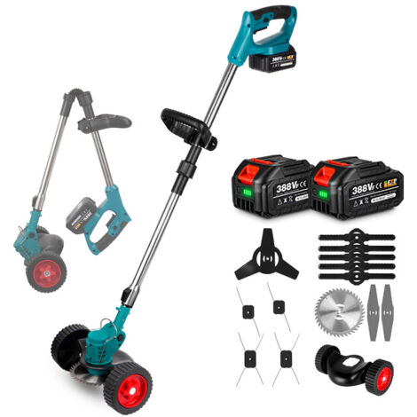 1500W 12000PRM Tosaerba elettrica Cordless Tagliaerba Lunghezza regolabile Taglierina pieghevole Attrezzi da giardino per Makita 18V Batteria (1/5)