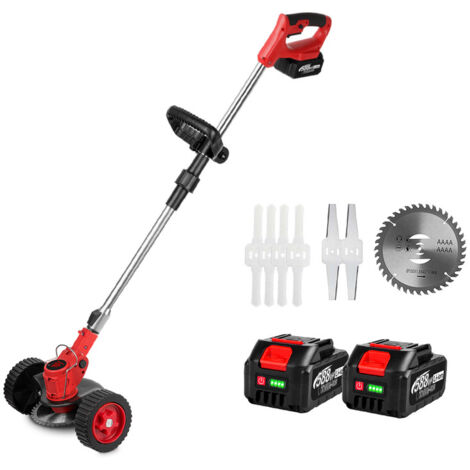 ONEVAN 2500W 20000RPM Cordless Tagliaerba Tosaerba Elettrico Regolabile Pieghevole Utensili Elettrici da Giardino per Makita18V Batteria