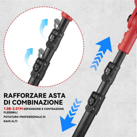 Mini motosega da 20,3 cm per batteria 20 V Max, motosega senza spazzole per potatura senza fili, alimentata a batteria, per tagliare il legno, tagliare alberi (solo strumento