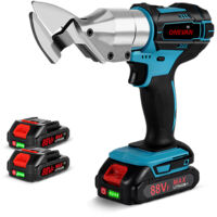 Per bicicletta elettrica con metallo e batteria 588 NM, fissata per tagliare lamiera, lega di alluminio, plastica, pelle - Con 2 batterie e 1 carica batteria