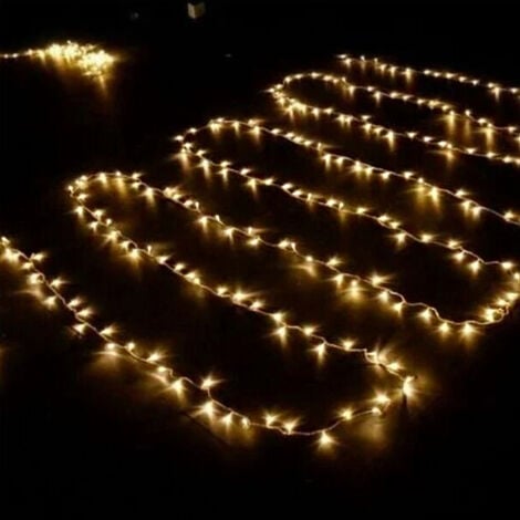 100M 600 LED Guirlande Lumineuse Carnaval Mariage Extérieur Jardin Intérieur Éclairage- RWMobilier d'intérieur Décoration Décoration de Noël Guirlandes lumineuses（Blanc chaud）