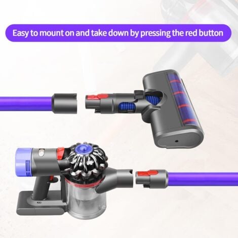 Tube d'extension de Rechange pour Dyson v11 V15 V10 V7 V8 Aspirateur Sans Fil, Tube Rallonge en Aluminium Baguette Extensible，Accessoire pour aspirateur (Violet.)