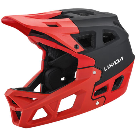 Aomiun Mountainbike Integralhelm - Abnehmbarer Kinnschutz Für Bike & Motorrad