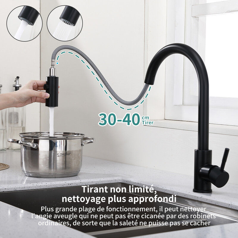 Tuyau De Rechange Pour Robinet D'évier De Cuisine Avec Douche