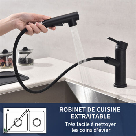HAMON Robinet Double Universel 12'' Acier Inoxydable Mitigeur Machine à Laver Jardin Cuisine