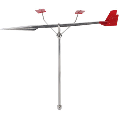 CYXZX Wetterfahne Edelstahl - Windrichtungsanzeiger Für Garten 35x50cm