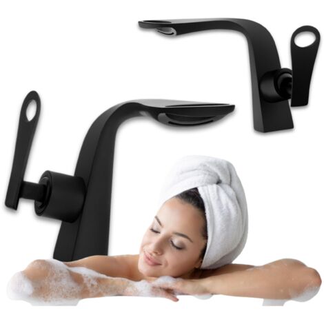 Robinet de lavabo noir S-1143B (1/3)