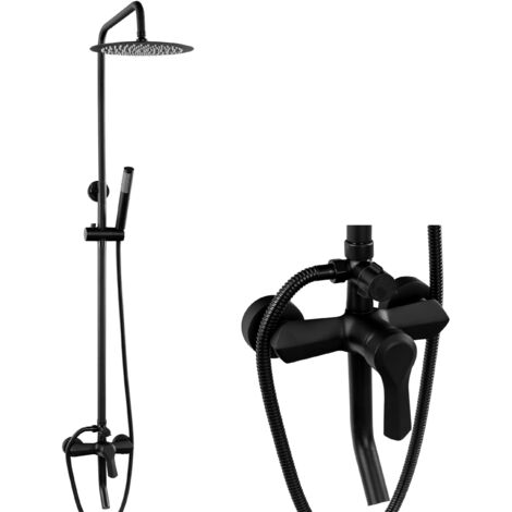 Silla Élégant Colonne de Douche avec Mitigeur extérieur Système de Douche, doré