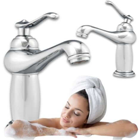 ROBINETTERIE DE LAVABO RÉTRO S-1155 CHROME (1/3)