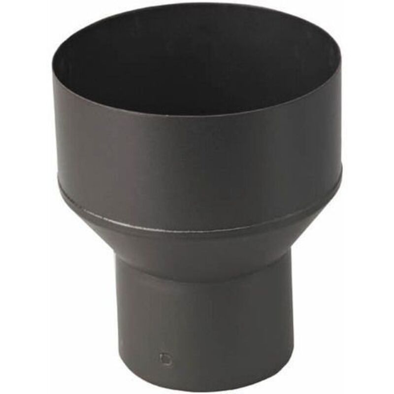 manchon F/F tubage émaillé d130 noir mat poujoulat