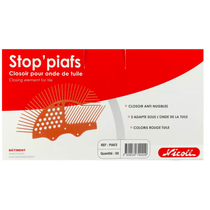 Grille Anti-Oiseaux Nicoll Stop ! Piafs - Protection Pour Ventilation, Évacuation | Anti-Nuisibles
