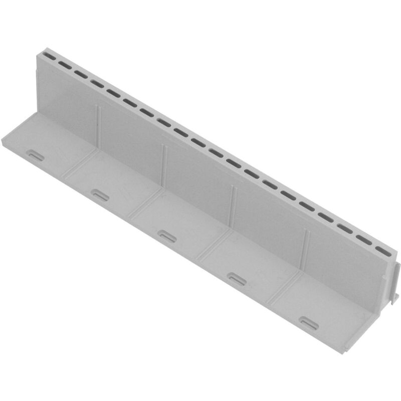 Caniveau PVC First Plast - Grille Mi-renforcée Anti-choc - Gris - 100x500mm Série 100