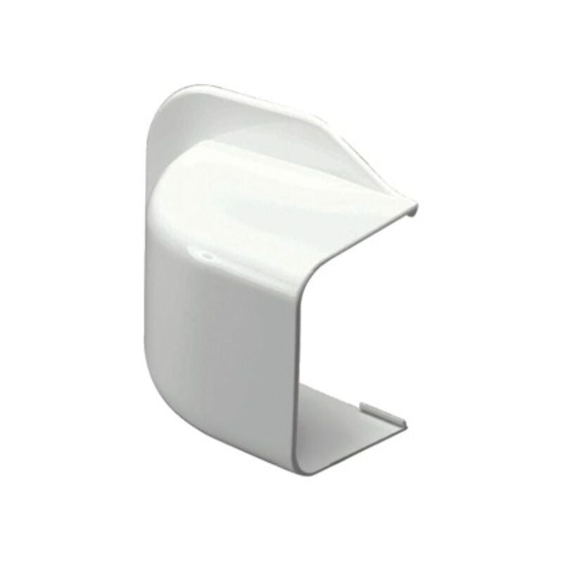 Sortie de mur coudée pour goulotte mm 125x75 - blanc