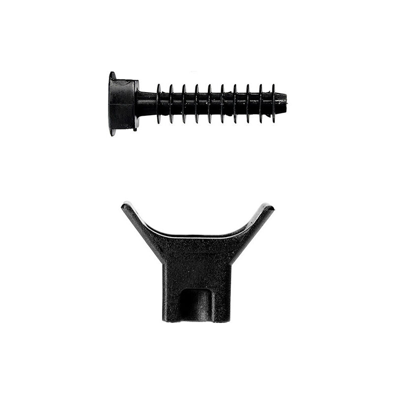 AERZETIX Lot De 100 Embases Attaches à Visser Pour Collier De Serrage Max 5 Mm - Blanc