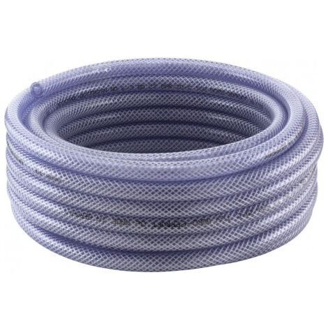 Tuyau D'Arrosage Tressé PVC Transparent 12,7mm X 18mm - 3m Haute Pression Pour Usage Industriel Et Jardin