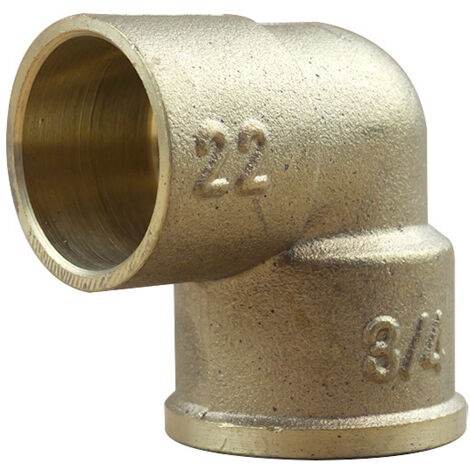 Coude 90° Femelle 90 GCU 3/4" (20/27) - Tube Cuivre Ø22 - Arcanaute (1/3)