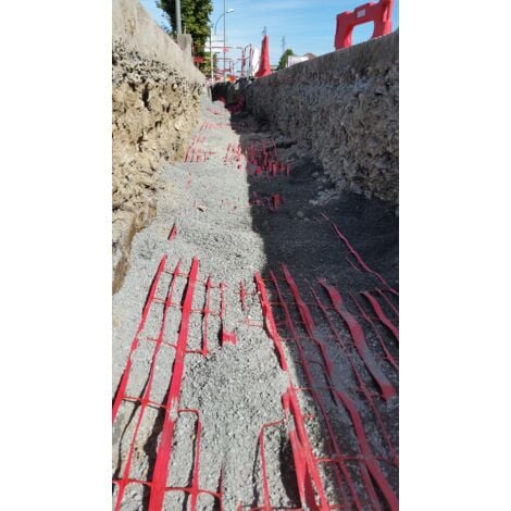 Grillage avertisseur NF rouge EDF largeur 30cm - 100 mètres