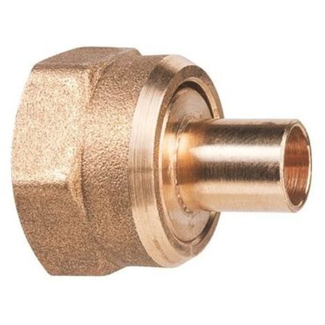 Raccord gaz 2 pièces femelle 20-150 pour tube cuivre Ø8