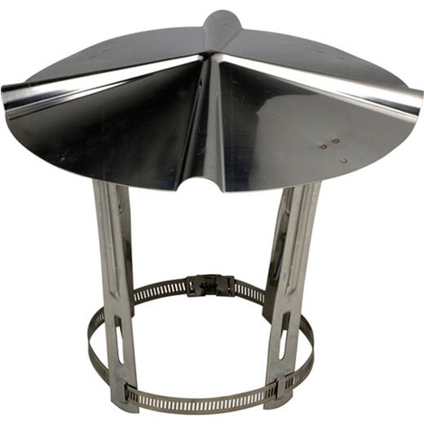 Chapeau anti-pluie conduit double paroi diamètre 250-300