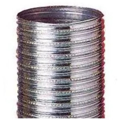 TEN – Gaine VMC aluminium étirable 1,50 m – Diamètre Ø83-89 mm – Conduit flexible pour raccordement gaz – Conforme norme XP D35-311