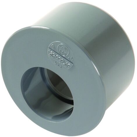 Nicoll – Raccord d'évacuation PVC mâle-femelle Ø93/40 – Tampon de réduction pour évacuation eaux usées – Collage nécessaire – Compatible tube Ø100