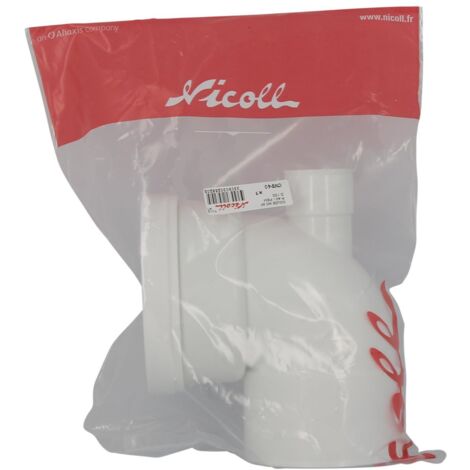Pipe coudée wc 100mm recoupable NICOLL CWP33 - Plomberie Online