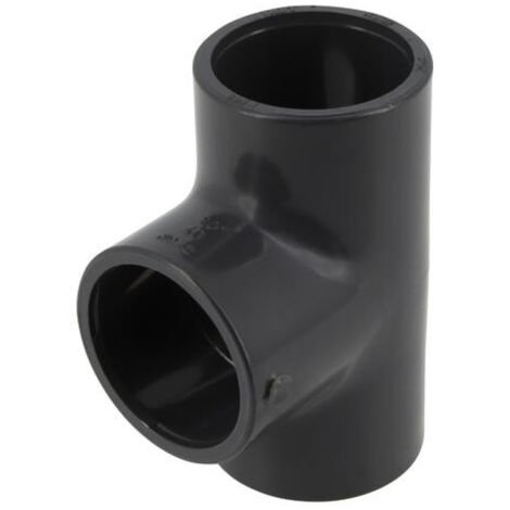Girpi – Té PVC pression femelle-femelle 90° Ø40 mm – Résistant à la corrosion – Idéal pour installations plomberie – Normes EN 1452-3