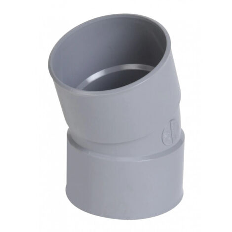 NICOLL Coude 20° PVC évacuation Femelle Femelle Ø125 (1/2)