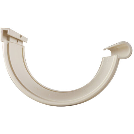 First Plast – Raccord pour gouttière jonction longue 25 cm en PVC – Couleur sable – Résistant aux intempéries – Installation facile par collage ou joints