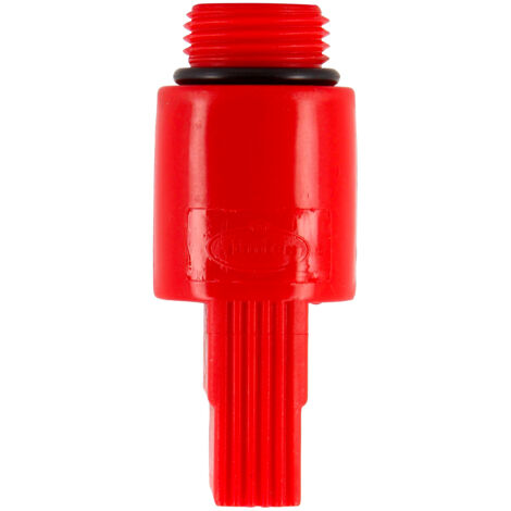 NICOLL Bouchon d'attente rouge pour tube multicouche FLUXO Ø16, filetage 1/2" (1/2)