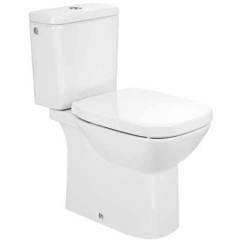 Pack WC Debba SQUARE S.H, 3/6L cuvette Rimless frein chute - Blanc