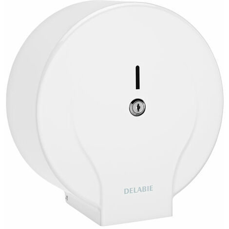 Distributeur de papier WC Jumbo en acier laqué blanc-2910 - Delabie