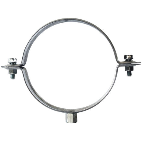 Fischer – Collier de gouttière en acier pré-galvanisé M7x150 Ø90 – Fixation sécurisée avec vis double empreinte – Résistant à la corrosion