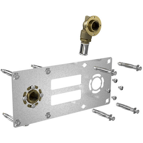 Watts – Sortie cloison Robifix multicouche 20 mm – Entraxe 150 mm – Femelle 1/2” coudé – Compatible plaques BA 13 et alvéolaires