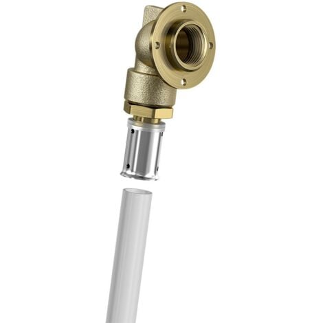 Sortie cloison ROBIFIX 150mm tube multicouche à sertir Ø16x2,0 - F1/2